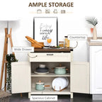 2 portes de grange buffet de cuisine avec tiroir