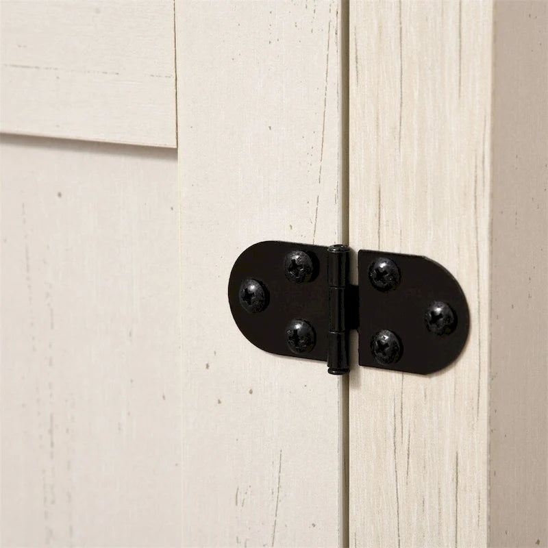 2 portes de grange buffet de cuisine avec tiroir