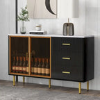 Buffet moderne avec portes vitrées