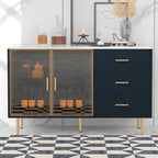 Buffet moderne avec portes vitrées
