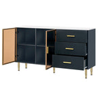 Buffet moderne avec portes vitrées