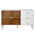 Buffet moderne avec portes vitrées