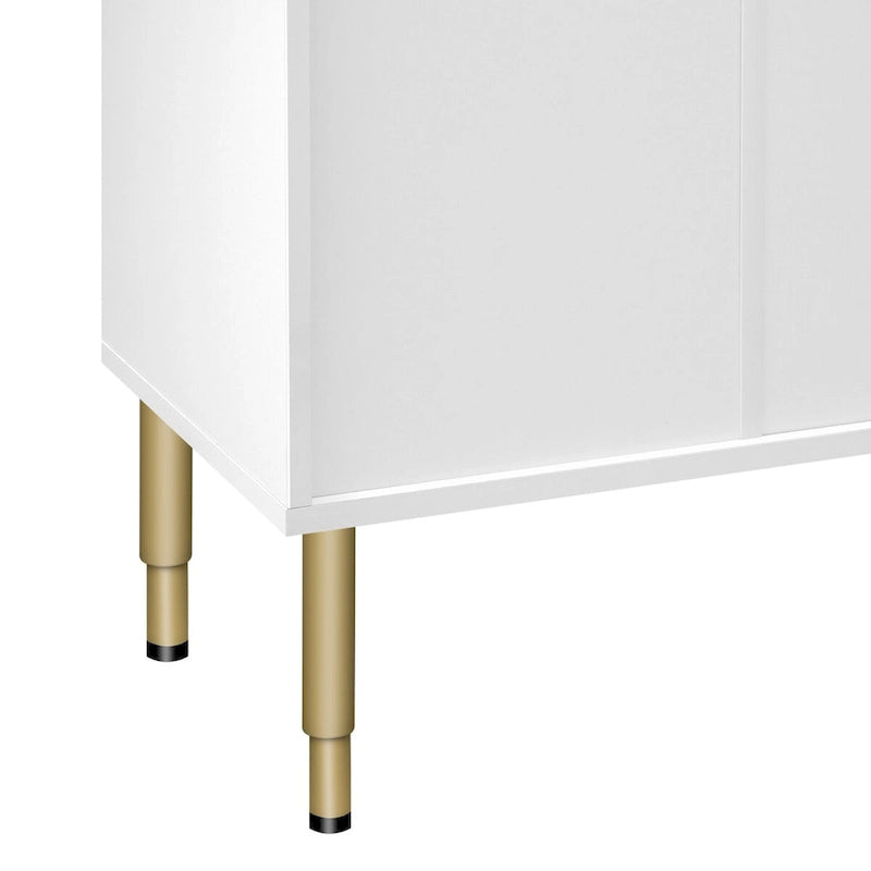 Buffet moderne avec portes vitrées