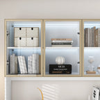 Vitrine haute modulaire élégante avec éclairage LED