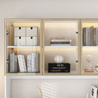 Vitrine haute modulaire élégante avec éclairage LED