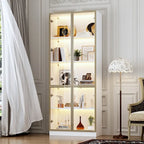 Vitrine haute modulaire élégante avec éclairage LED