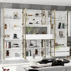 Vitrine haute modulaire élégante avec éclairage LED