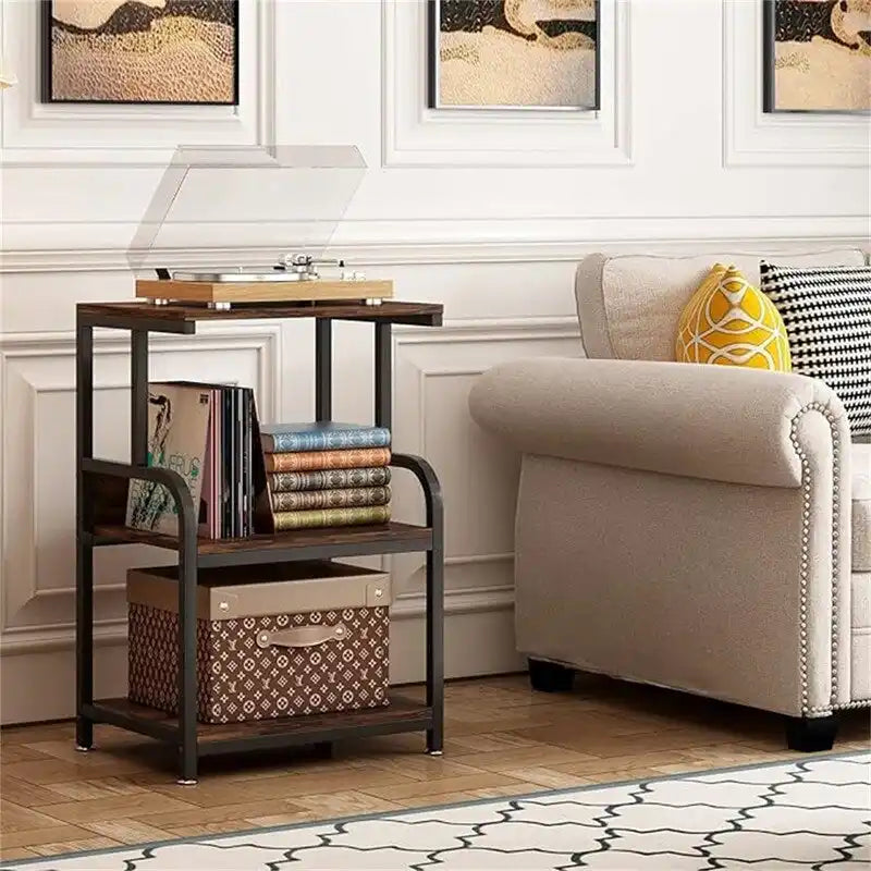 Support d'imprimante, table d'imprimante à 3 étagères avec roulettes - 20.08 x 15.75 x 30.12