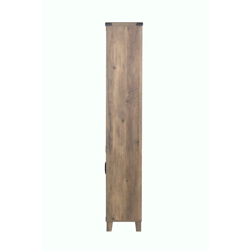 Bibliothèque rustique en chêne 2 portes Oxford Farmhouse – 12L x 30,7P x 67,4H