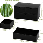 Organisateur de bureau en bambou