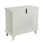 Meuble de rangement avec étagère, buffet blanc pour salon