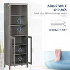 Meuble de Rangement Haut pour Salle de Bain - 11,75P x 20,75L x 63,75H
