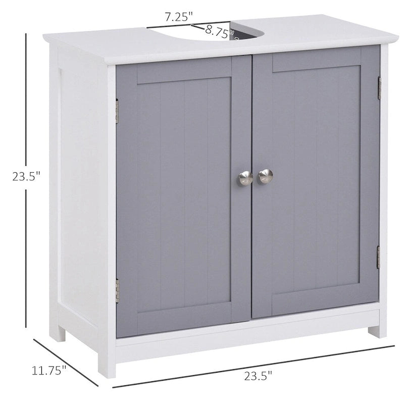Meuble de rangement sur pied, meuble bas de vanité, meuble de salle de bain sans lavabo