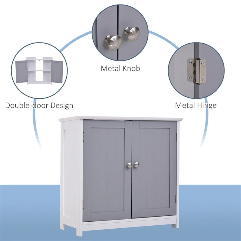 Meuble de rangement sur pied, meuble bas de vanité, meuble de salle de bain sans lavabo