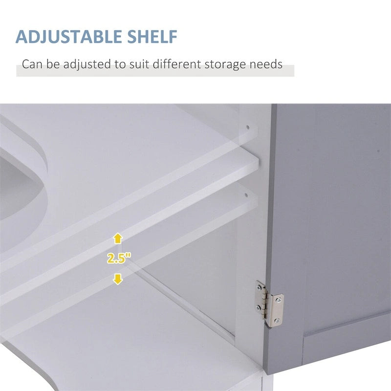Meuble de rangement sur pied, meuble bas de vanité, meuble de salle de bain sans lavabo