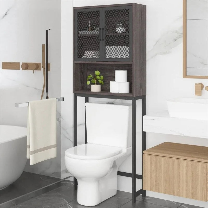 Organisateur de salle de bain au-dessus des toilettes - 9,06P x 24,8L x 65H