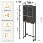 Organisateur de salle de bain au-dessus des toilettes - 9,06P x 24,8L x 65H