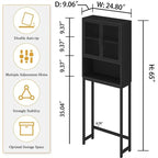 Organisateur de salle de bain au-dessus des toilettes - 9,06P x 24,8L x 65H