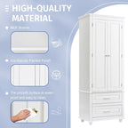 Armoire haute de rangement à deux tiroirs pour salle de bain/bureau