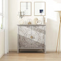 Armoire de rangement gris clair de 78 cm de hauteur avec étagères - 80 x 38 cm