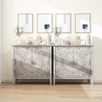 Armoire de rangement gris clair de 78 cm de hauteur avec étagères - 80 x 38 cm