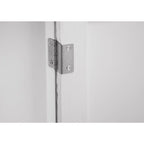 Armoire de rangement gris clair de 78 cm de hauteur avec étagères - 80 x 38 cm