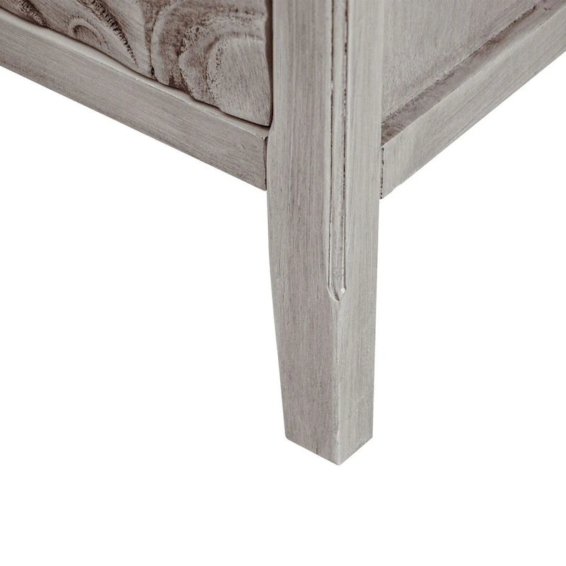 Armoire de rangement gris clair de 78 cm de hauteur avec étagères - 80 x 38 cm