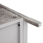 Armoire de rangement gris clair de 78 cm de hauteur avec étagères - 80 x 38 cm