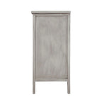 Armoire de rangement gris clair de 78 cm de hauteur avec étagères - 80 x 38 cm