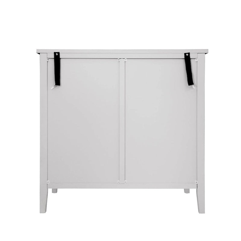 Armoire de rangement gris clair de 78 cm de hauteur avec étagères - 80 x 38 cm