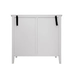 Armoire de rangement gris clair de 78 cm de hauteur avec étagères - 80 x 38 cm