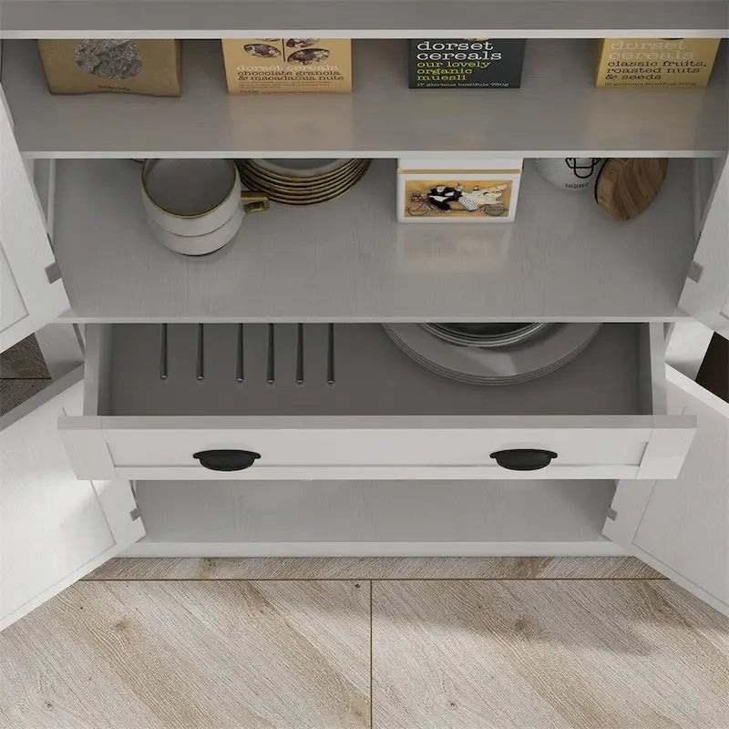 Armoire de cuisine indépendante traditionnelle de 72,5 po